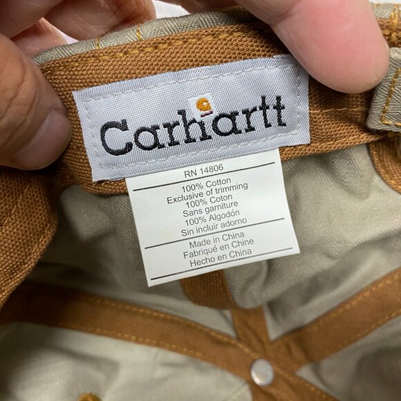 Carhartt Workwear Dad Hat Cap Strap Back Brown One Size Fits All Streetwear - Picture 8 of 8